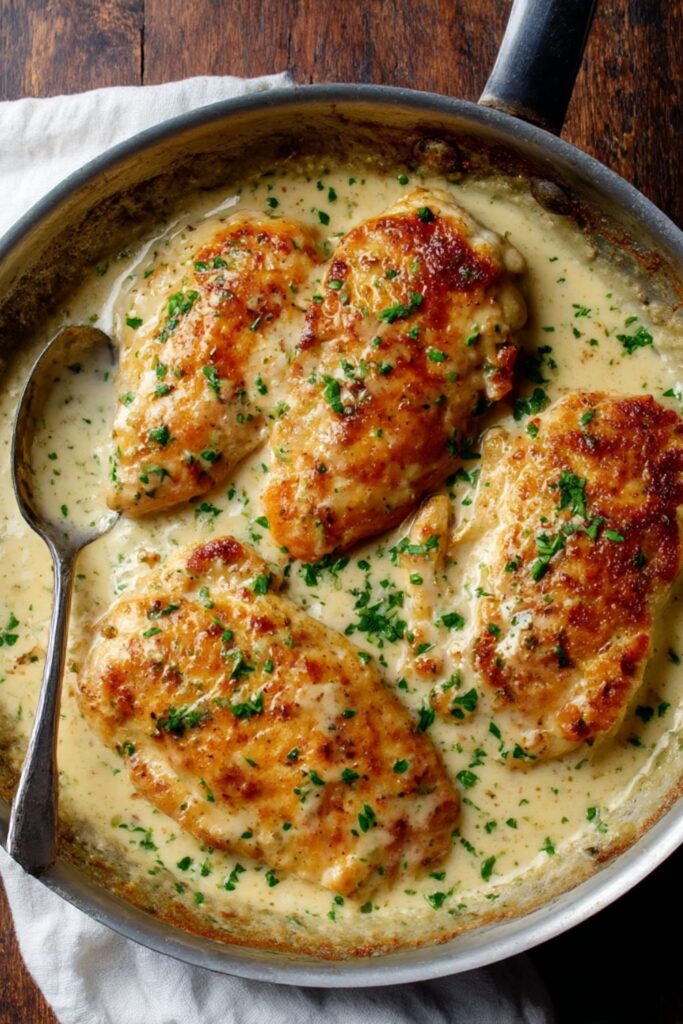 Paula Deen Chicken in White Wine Sauce Recipe