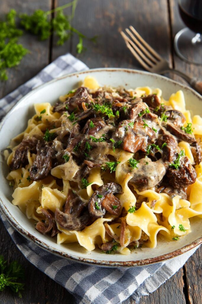 Bobby Flay Beef Stroganoff Recipe