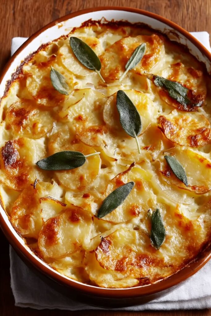 Bobby Flay Caramelized Vidalia Onion and Potato Gratin Recipe