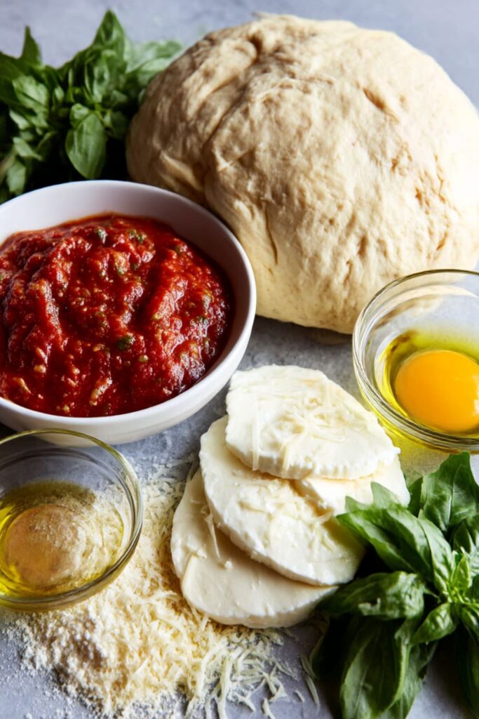 Bobby Flay Margherita Pizza with a Fried Egg