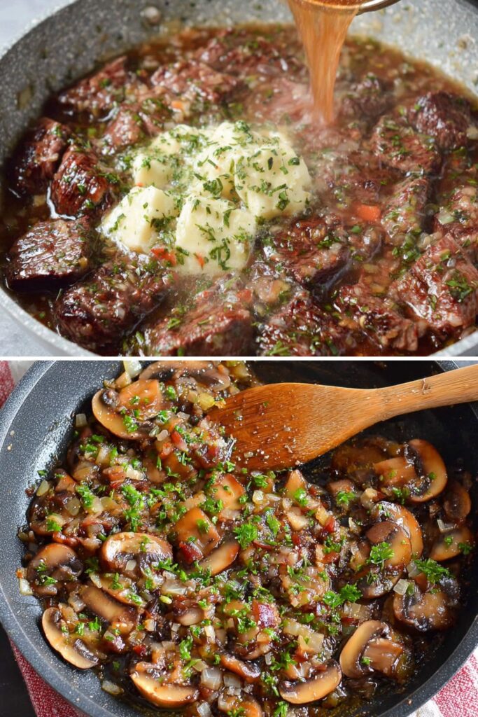 Bobby Flay Tenderloin of Beef in Mushroom, Mustard and Red Wine Sauce Recipe