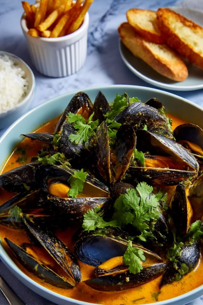 Bobby Flay Thai Red Curry Mussels
