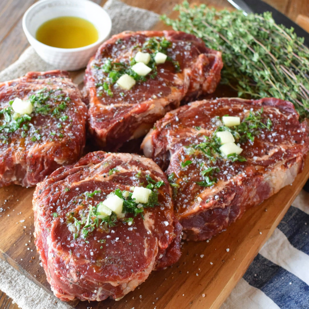Bobby Flay Rib-Eye Marinated in Garlic, Chiles and Oregano Recipe