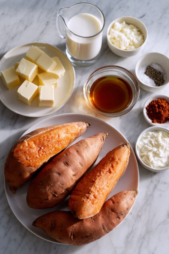 Bobby Flay Twice Baked Sweet Potatoes Recipe