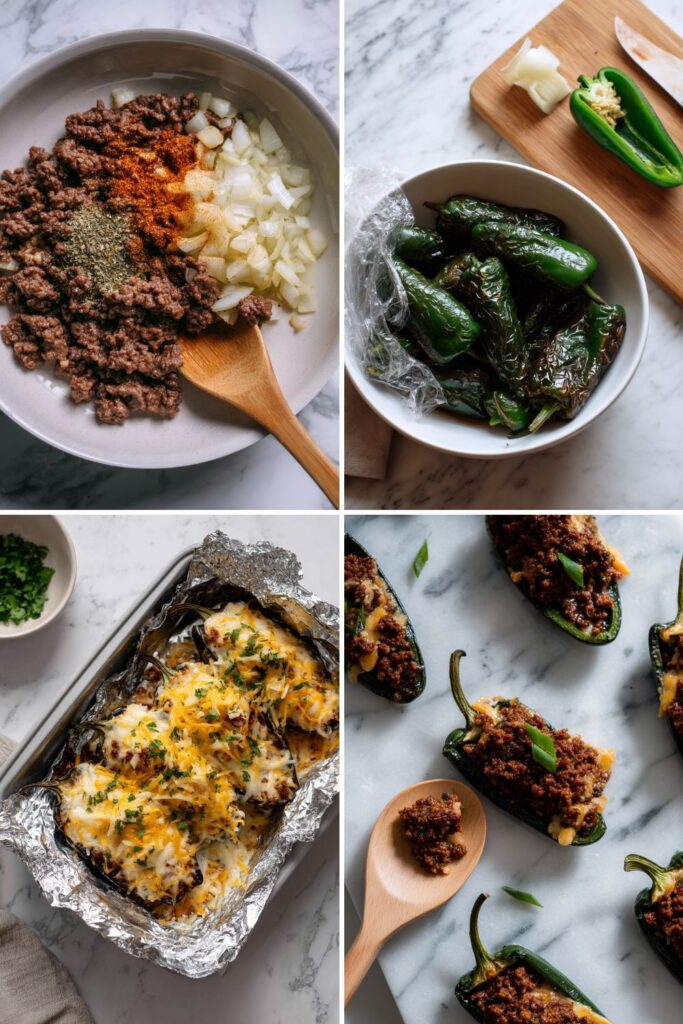 Bobby Flay Stuffed Poblano Peppers Recipe