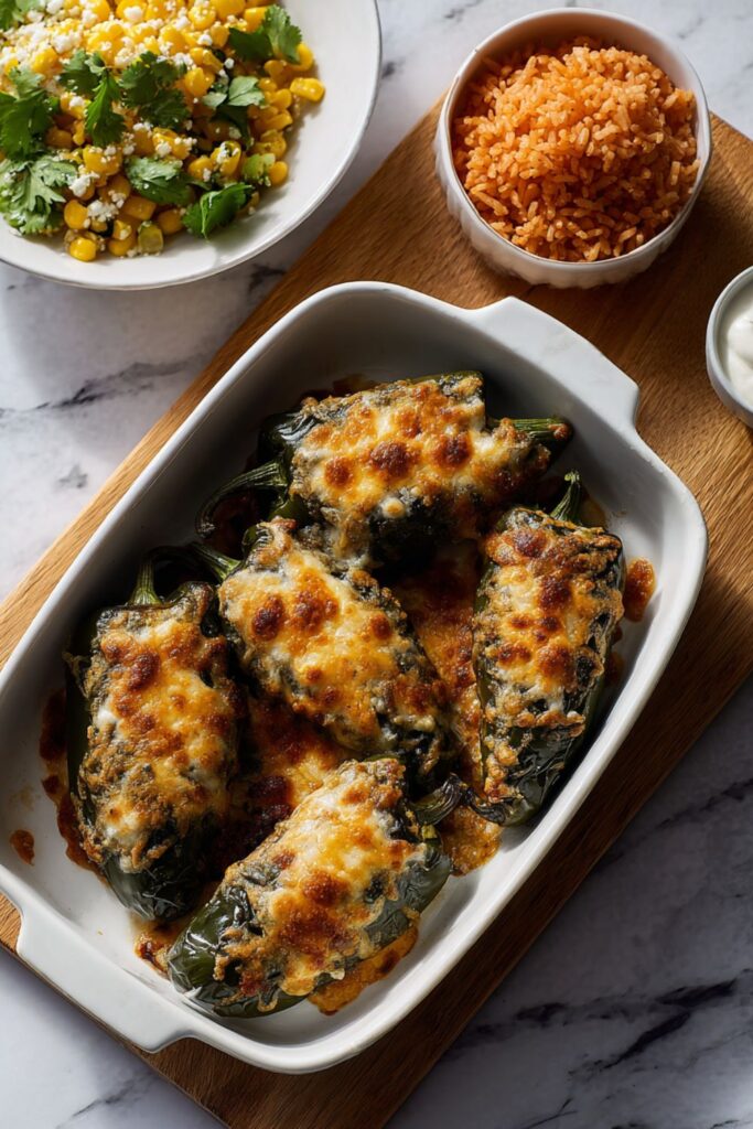 Bobby Flay Stuffed Poblano Peppers Recipe