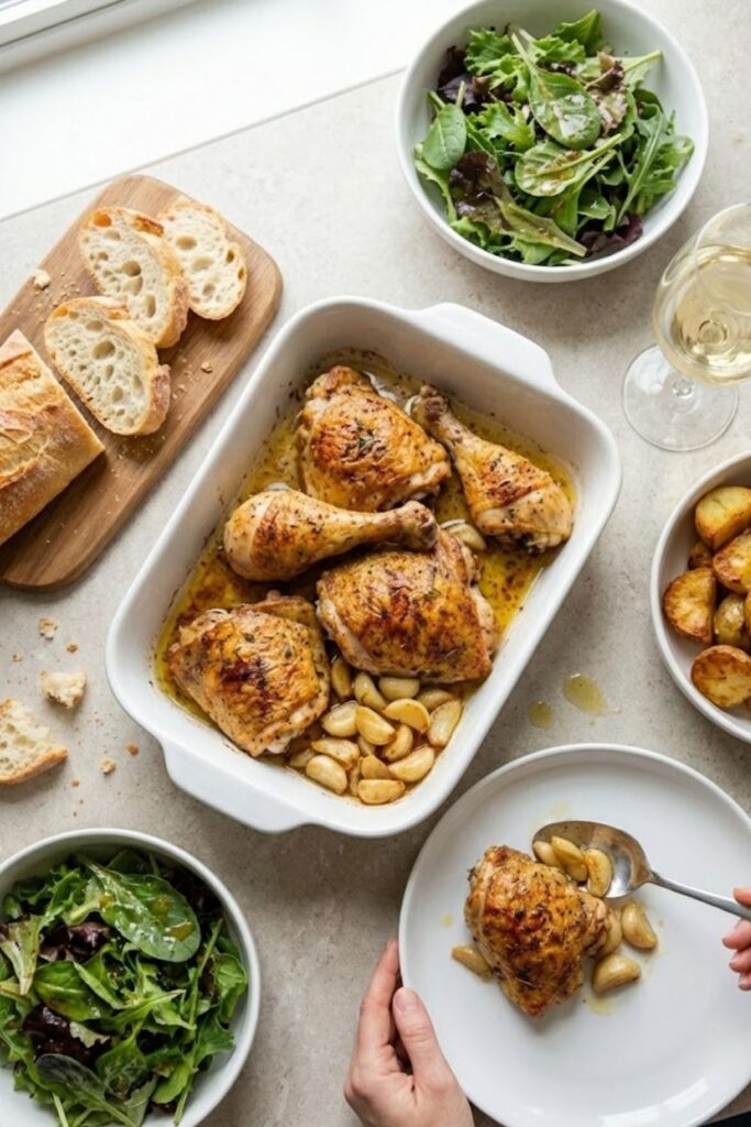 Alton Brown 40 Cloves and a Chicken Recipe