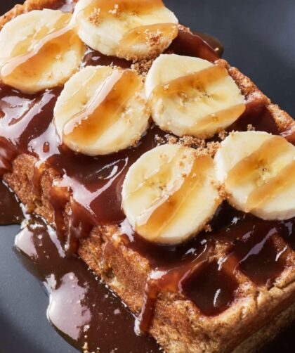 Bobby Flay Banana Bread Waffles with Bananas Foster Sauce Recipe