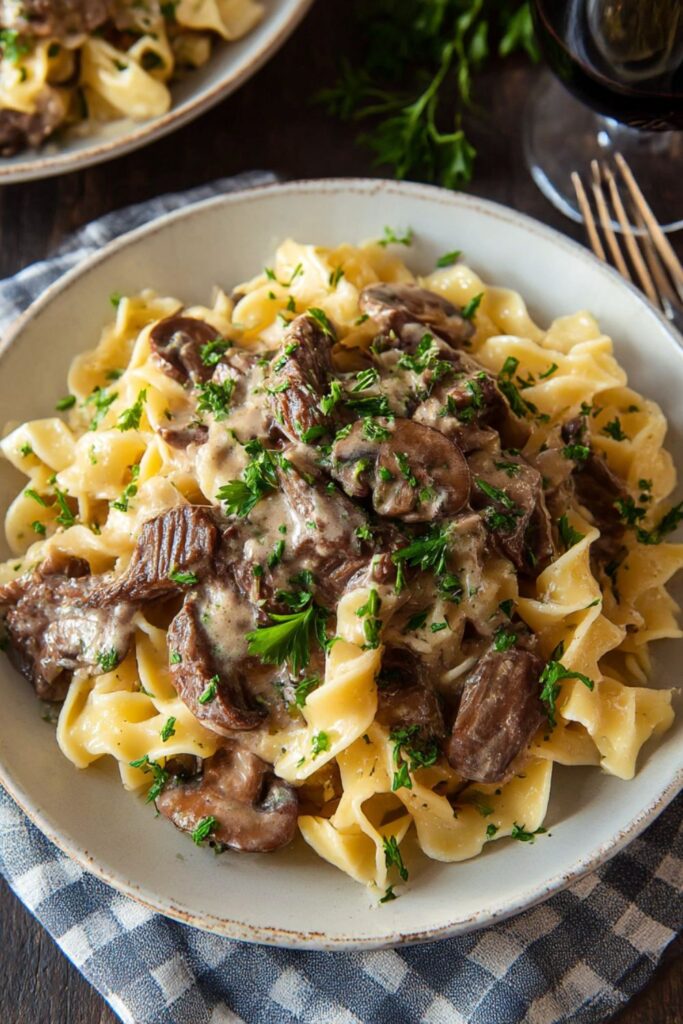 Bobby Flay Beef Stroganoff Recipe