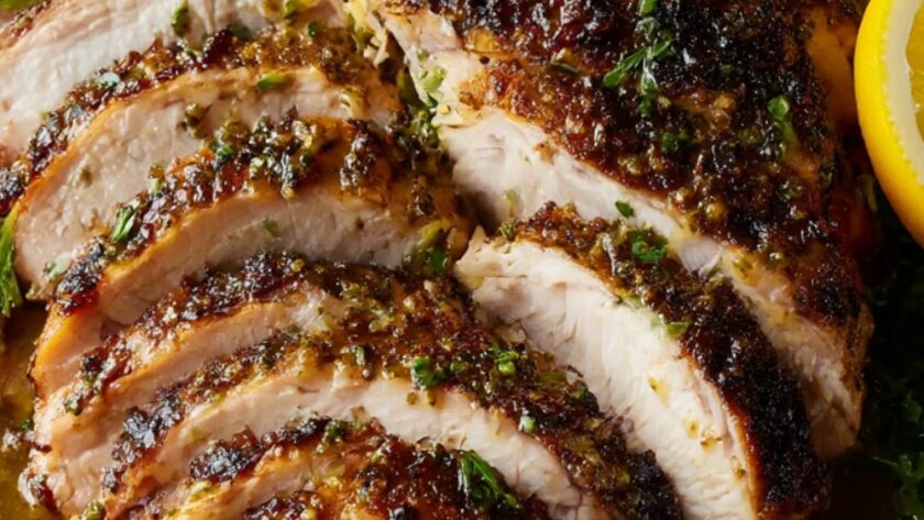 Bobby Flay Brined Turkey Breast with Spanish Spice Rub and Sour Orange Sauce Recipe