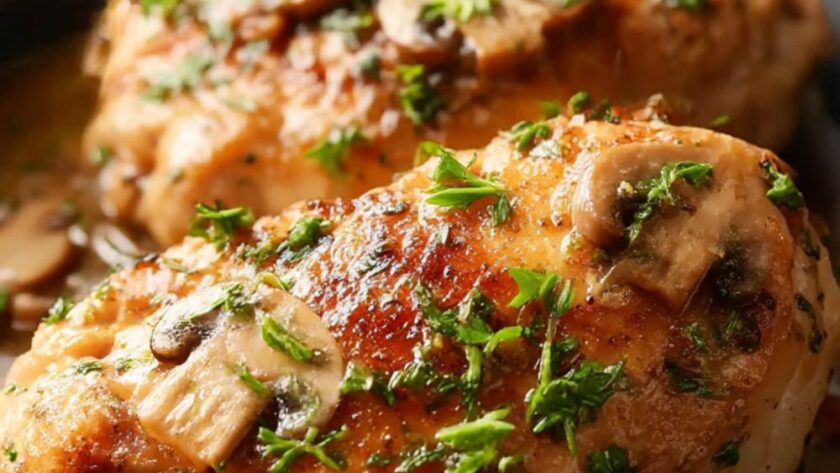 Bobby Flay Chicken Chasseur (Hunter-style Chicken)