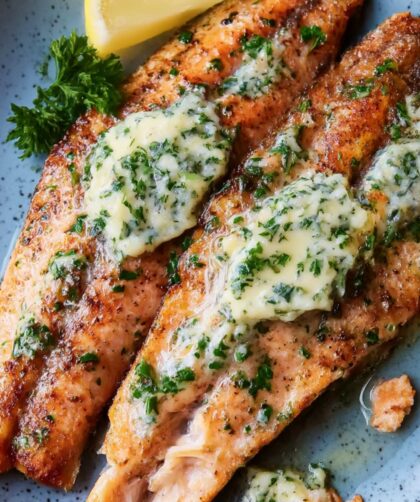 Bobby Flay Grilled Butterflied Trout with Lemon-Parsley Butter Recipe