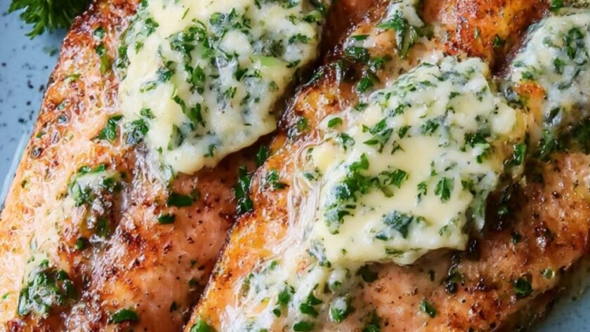 Bobby Flay Grilled Butterflied Trout with Lemon-Parsley Butter Recipe