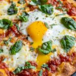 Bobby Flay Margherita Pizza with a Fried Egg