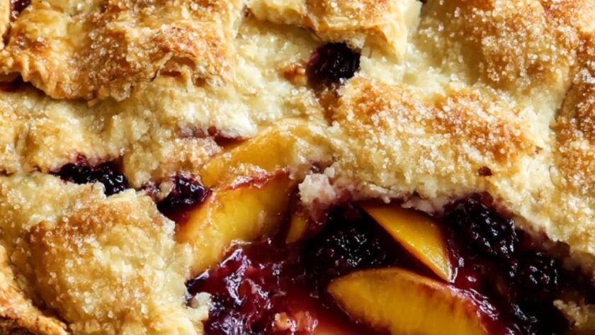 Bobby Flay Peach-Blackberry Pie Recipe