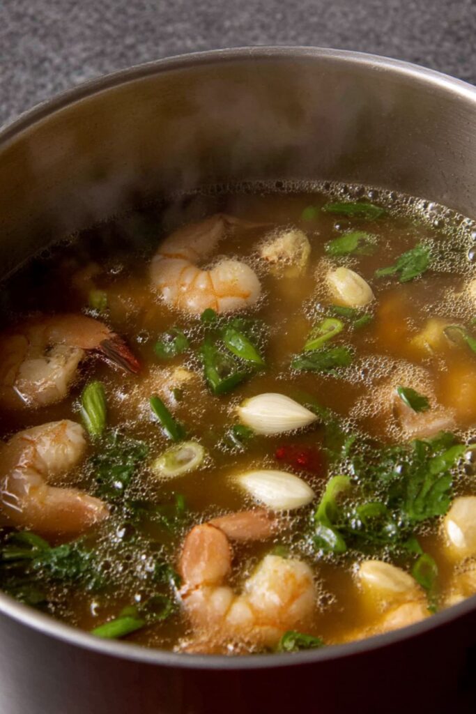 Bobby Flay Poaching Liquid for Shrimp Recipe