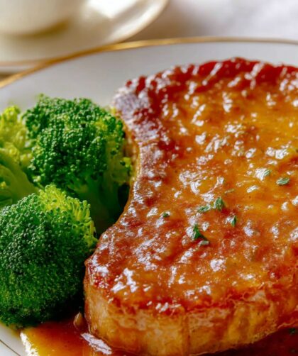 Bobby Flay Pork Chops and Applesauce Recipe