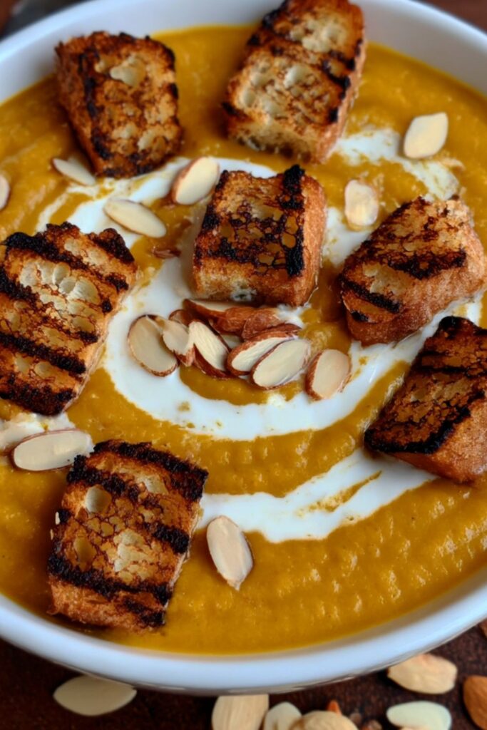 Bobby Flay Roasted Butternut Squash and Saffron Soup Recipe