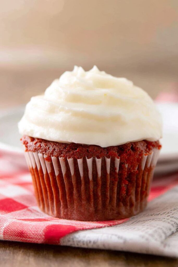 Paula Deen Red Velvet Cupcakes with Cream Cheese Frosting Recipe