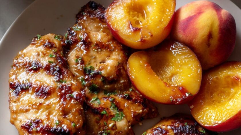 Bobby Flay Peach Chicken Recipe
