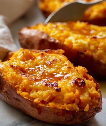 Bobby Flay Twice Baked Sweet Potatoes Recipe