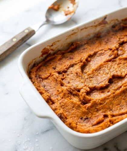 Alton Brown Chipotle Smashed Sweet Potatoes Recipe