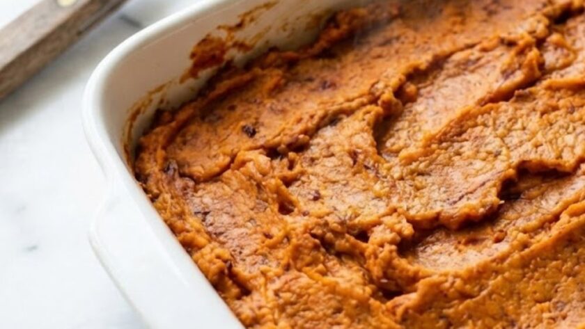 Alton Brown Chipotle Smashed Sweet Potatoes Recipe