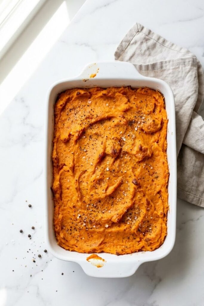 Alton Brown Chipotle Smashed Sweet Potatoes Recipe