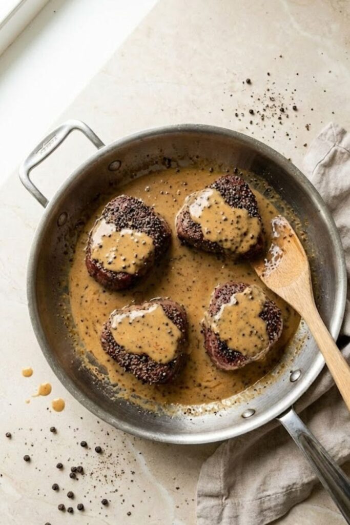 Alton Brown Steak Au Poivre Recipe