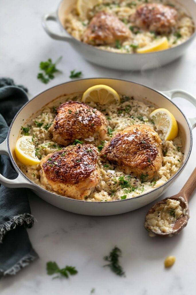 Ina Garten Crispy Chicken With Lemon Orzo Recipe