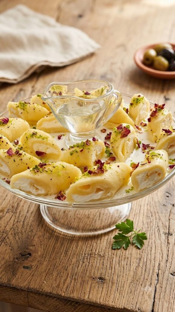 Halawet El Jibn Recipe (Arabic Sweet Cheese Rolls)