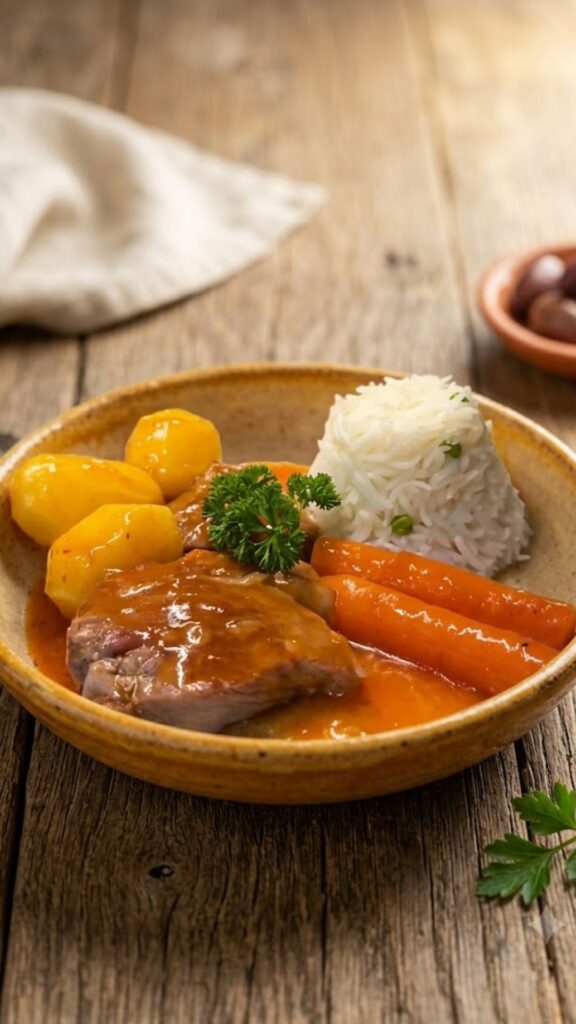 Soslu Et Recipe (Turkish Saucy Beef with Potatoes) 