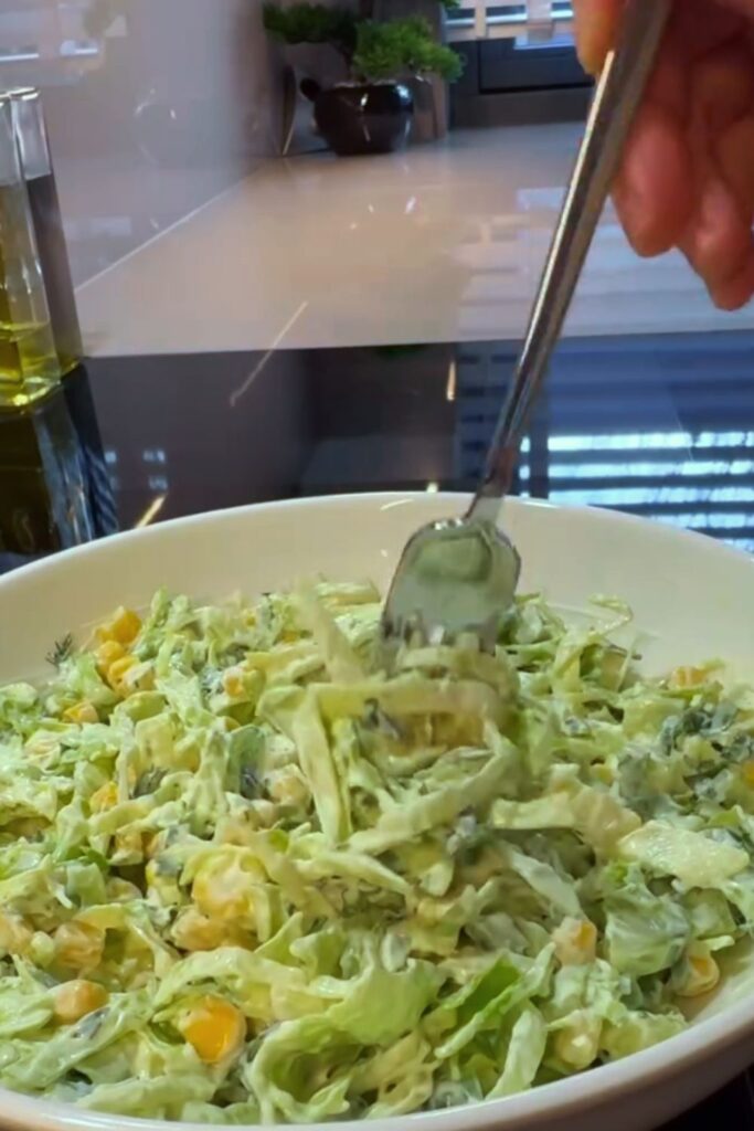 Iceberg Lettuce Salad with Creamy Yoghurt Dressing